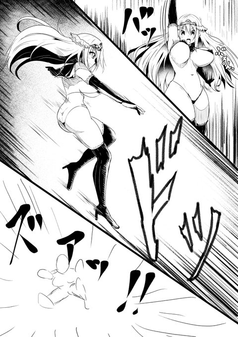 なにかと戦ううちの子ティオンちゃん 