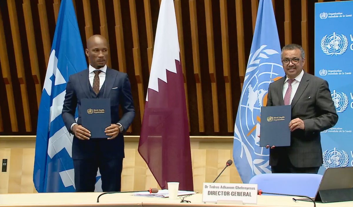 Health Policy Watch - Global Health News Reporting (@healthpolicyw) on Twitter photo <a href="/WHO/">World Health Organization (WHO)</a> appoints football star Didier Drogba as its Goodwill Ambassador for Sports. The ex #cotedivoire captain and <a href="/ChelseaFC/">Chelsea FC</a> striker vows to use his position to promote healthy sport to combat rising NCDs ahead of 2022 world cup in Qatar
<a href="/didierdrogba/">Didier Drogba</a>
#WorldCup2022
<a href="/ncdalliance/">NCD Alliance</a> <a href="/WHO/">World Health Organization (WHO)</a> appoints football star Didier Drogba as its Goodwill Ambassador for Sports. The ex #cotedivoire captain and <a href="/ChelseaFC/">Chelsea FC</a> striker vows to use his position to promote healthy sport to combat rising NCDs ahead of 2022 world cup in Qatar
<a href="/didierdrogba/">Didier Drogba</a>
#WorldCup2022
<a href="/ncdalliance/">NCD Alliance</a>