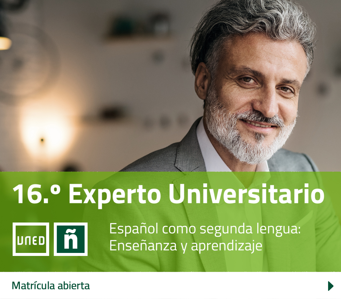 eleuned's tweet photo. 16º EXPERTO UNIVERSITARIO
Español como segunda lengua:
Enseñanza y aprendizaje

El español está de moda

MATRÍCULA ABIERTA
Obtén tu #título #experto de #profesor de #Español desde cualquier parte del #mundo

Matricúlate ahora 👉 https://t.co/nHpHhHui0D (link en bio)

#expertoele https://t.co/avch6dhcqZ