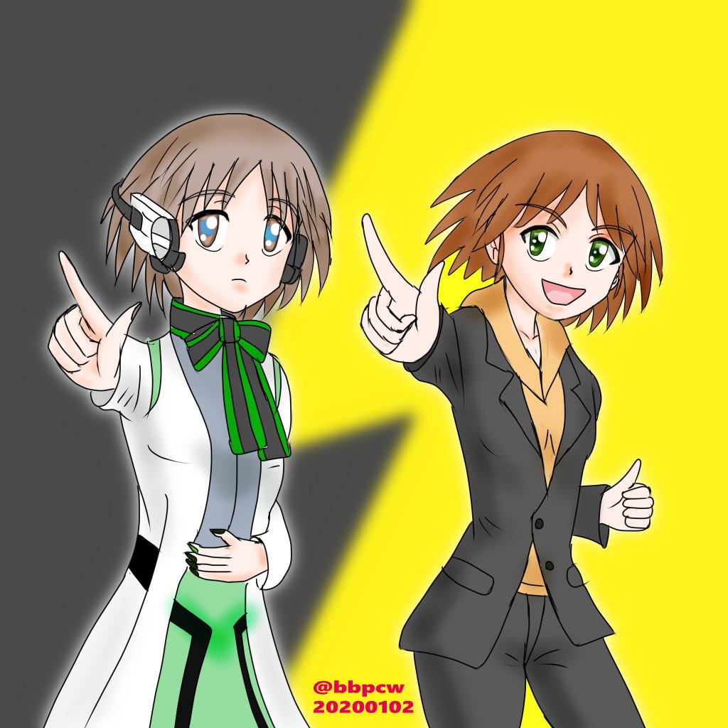 某氏がお誕生日ということで推しキャラの紗希ちゃんの絵を再掲してお祝い〜🎂 