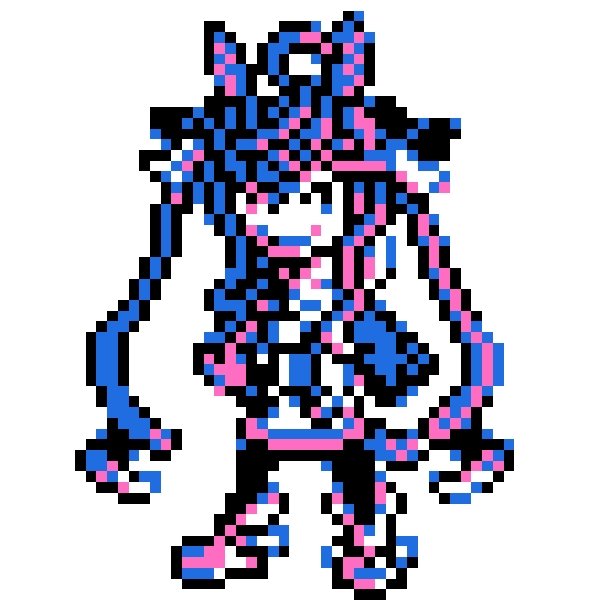 ポケモン金銀風 ツインターボ
#ウマ娘 #ドット絵 