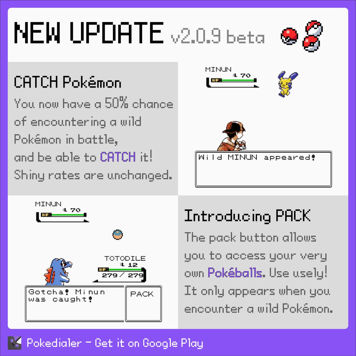 PokeDialer's tweet photo. v2.0.9 is rolling out in beta! 🔥💜

What changed:
https://t.co/Oqe03j9CMr https://t.co/ujY59Ap7Qv