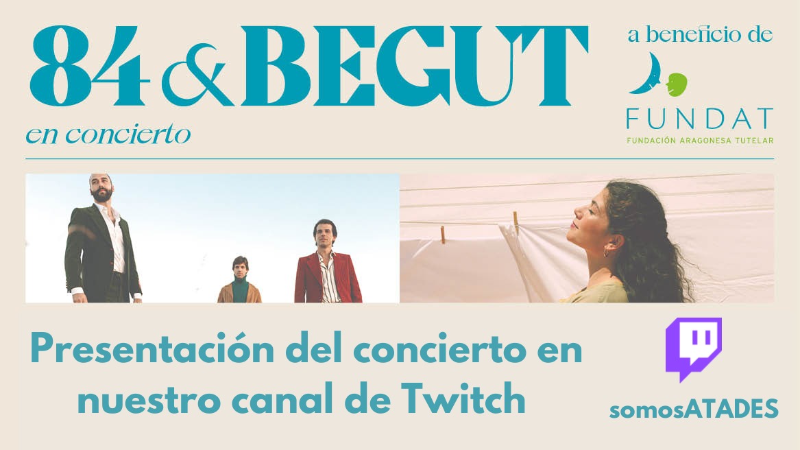 somosatades's tweet photo. En 5 minutos comenzamos la presentación en el @TeatroZgz el Concierto solidario de @ochentaycuatro y #Begut a beneficio de #FUNDAT.
Puedes verla en directo a través del canal de @TwitchES de ATADES: https://t.co/hQQwD30gUw
#conciertoFundat https://t.co/Vr98BJyRmj