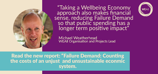 #FailureDemand: the vicious cycle of spending to fix problems created in the pursuit of economic growth

It doesn’t need to work this way - find out more in @WEAll_Alliance's new report into the true costs of an unjust and unsustainable economic system 
weall.org/failuredemand