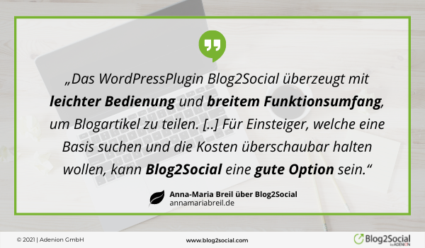 Blog2Social's tweet photo. Ein absolutes Highlight von Blog2Social ist auch der "beste Zeiten Kalender", findet Anna-Maria Breil.
#Blog2Social #SocialMediaTool
https://t.co/rSYudn2wAv https://t.co/9bwTLD7UGx