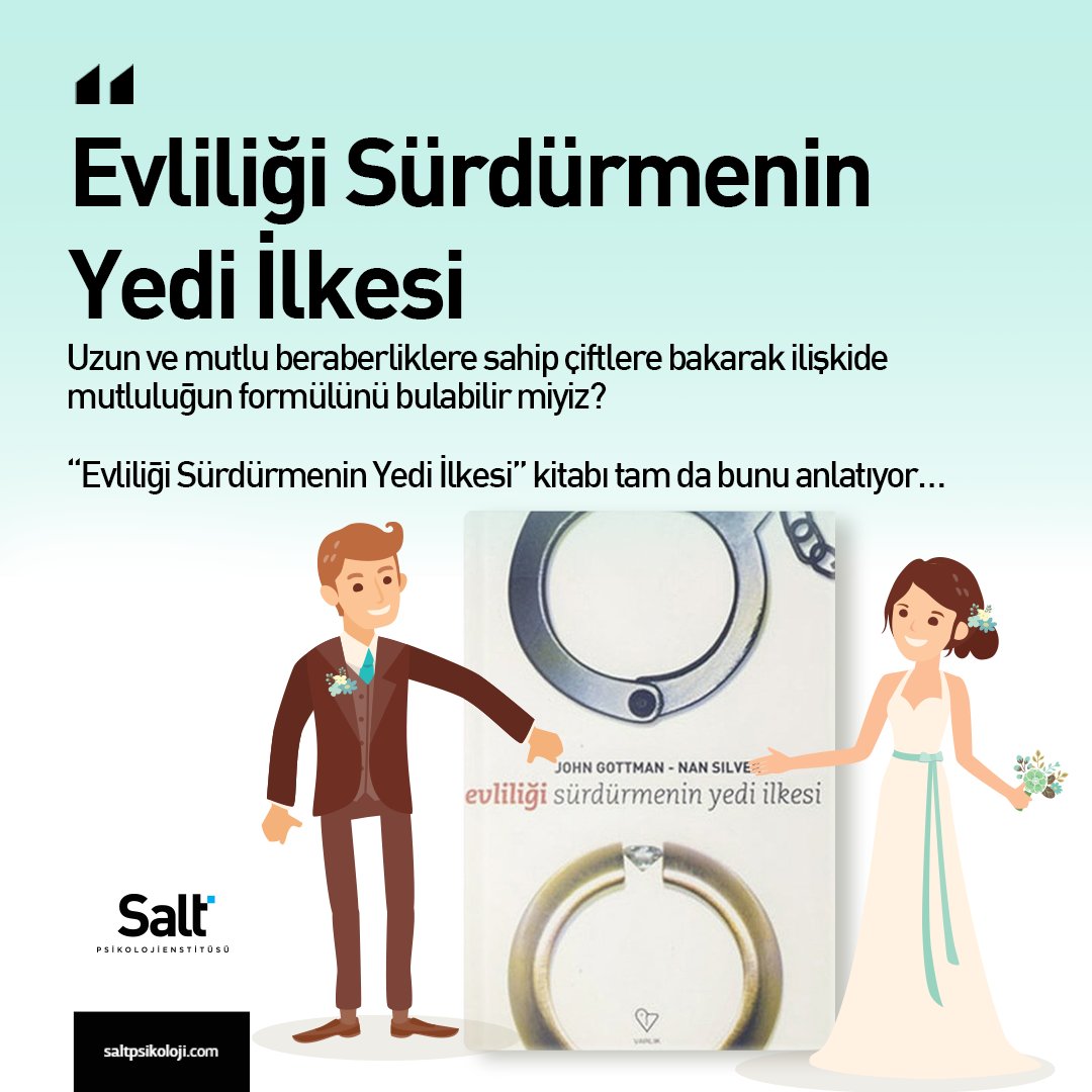 Uzun ve mutlu beraberliklere sahip çiftlere bakarak ilişkide mutluluğun formülünü bulabilir miyiz?

Evliliği Sürdürmenin Yedi İlkesi kitabı tam da bunu anlatıyor…
Yazının devamını okumak için profilde linki bulunan web sitemizde Güncel sekmesinden blog yazımıza ulaşabilirsiniz.