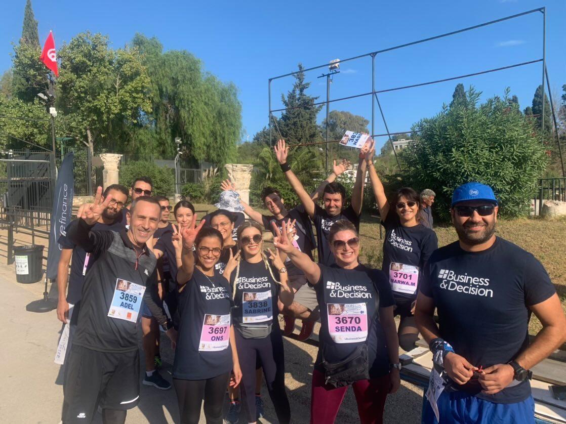 Félicitations à notre belle équipe Business &amp; Decision Tunisie pour sa performance au Carthage Team Run, bravo à toutes et à tous avec une mention spéciale pour notre double médaillé Ahmed !
