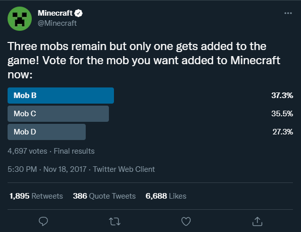 When is the Minecraft Mob Vote 2021?