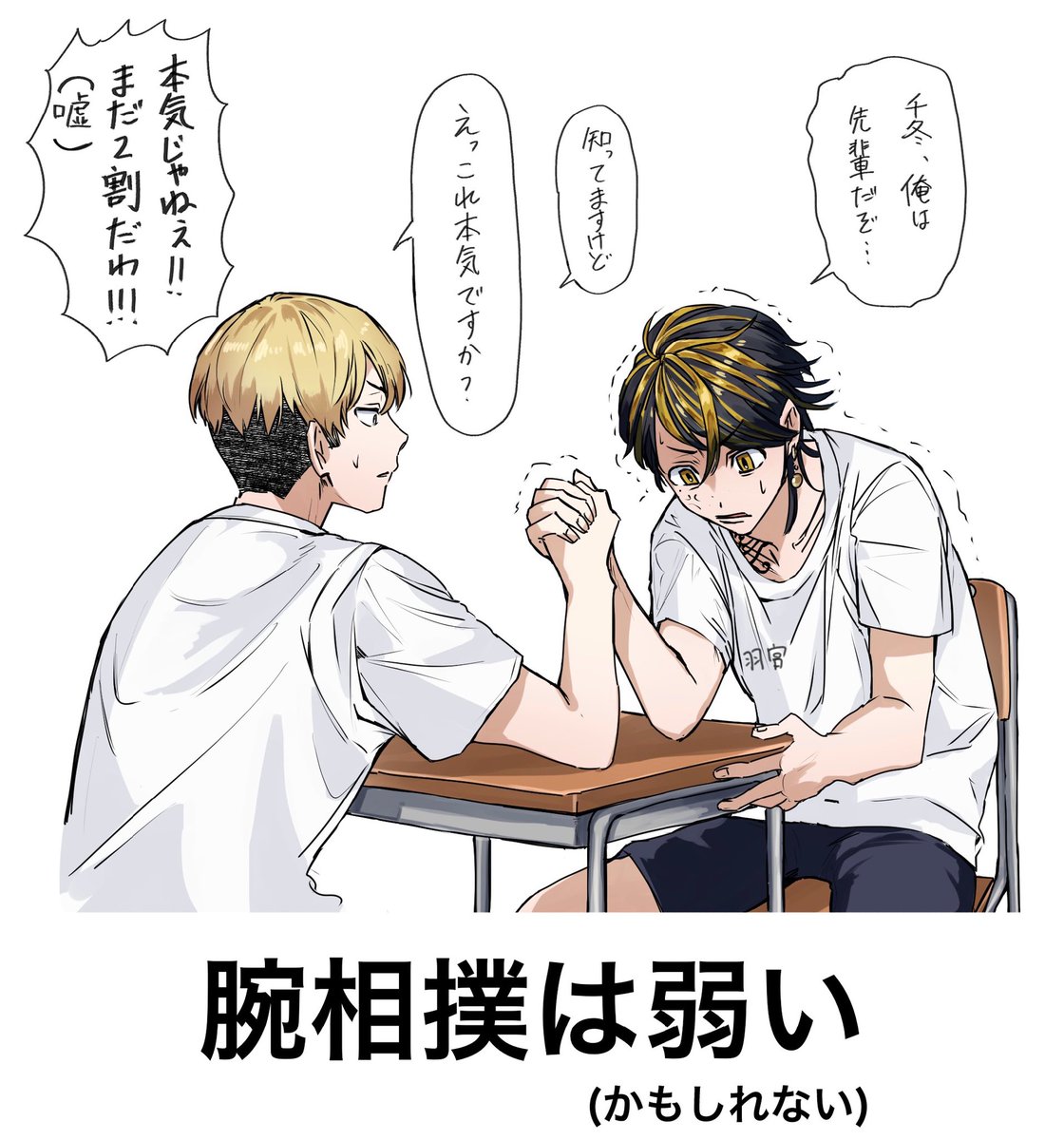 ※いろいろ捻れ時空/仲良しif /バジトリオ
みんなで健康診断受けてくれ〜
2キロの差でドヤってくる🐯
ほぼ筋肉にいくタイプの❄️(幻覚) 