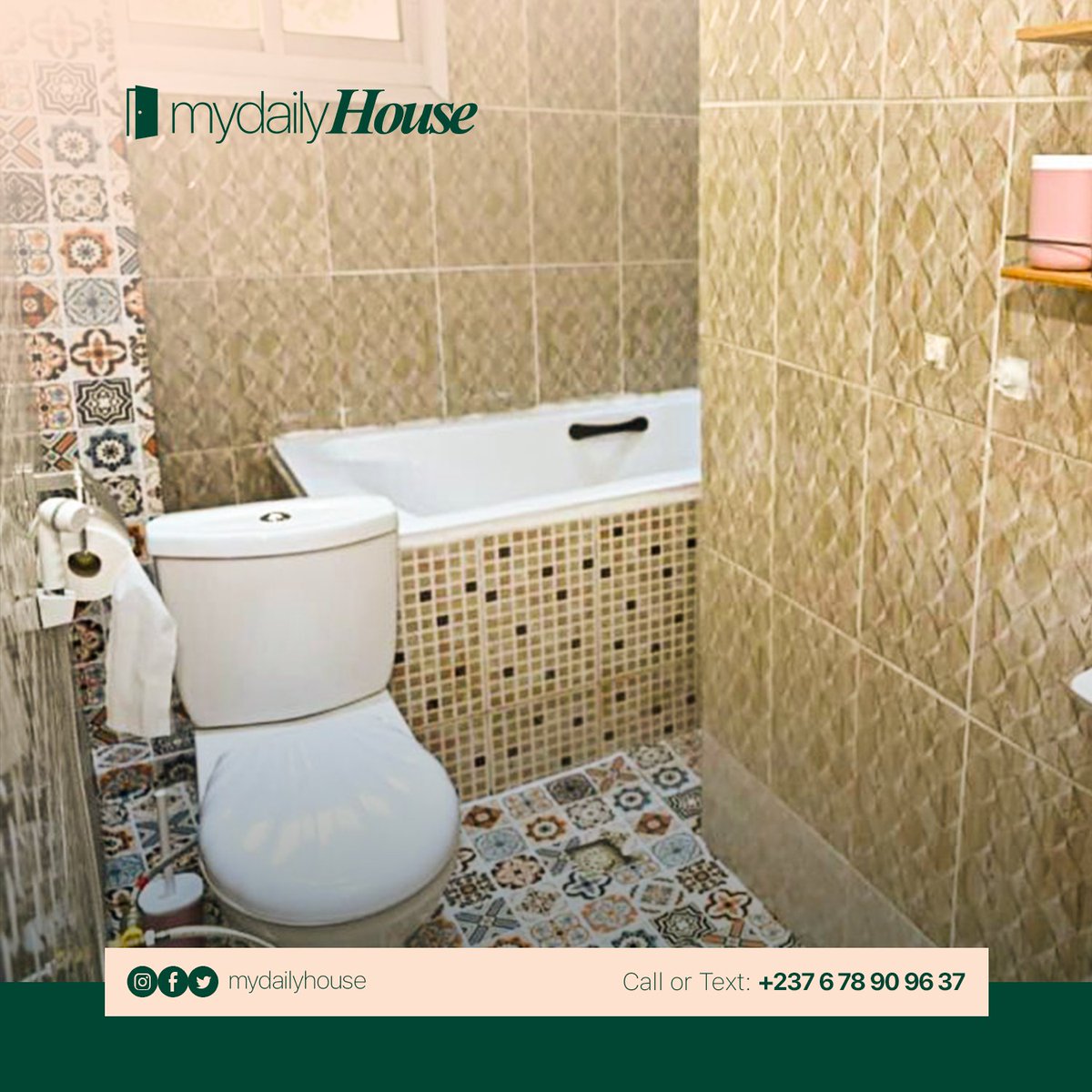 MyDailyHouse's tweet image. Helloo Daily Peeps,
En ce début de semaine, rompez avec la monotonie et venez profiter de notre logement meublé de Bonapriso (Lycée Mongo)
Réservez directement via le lien suivant :
wa.me/message/R2SR4A…
#Douala #Bonapriso #Voyages #Trip #Weekend #Vibe #Relax #Cameroun