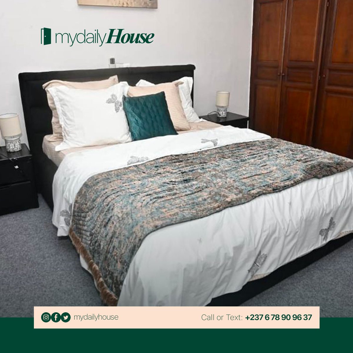 MyDailyHouse's tweet image. Helloo Daily Peeps,
En ce début de semaine, rompez avec la monotonie et venez profiter de notre logement meublé de Bonapriso (Lycée Mongo)
Réservez directement via le lien suivant :
wa.me/message/R2SR4A…
#Douala #Bonapriso #Voyages #Trip #Weekend #Vibe #Relax #Cameroun