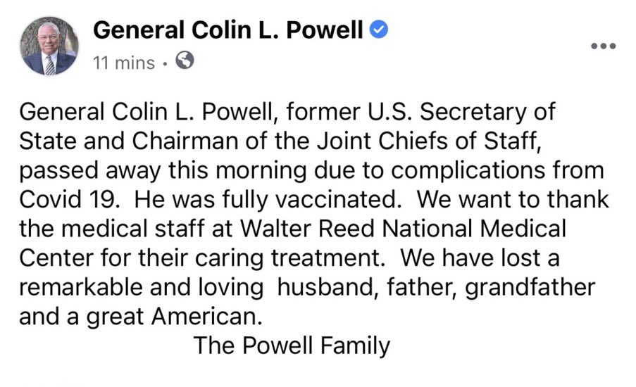 _CoolBlueReason's tweet image. What a shocker, he was fully vaccinated and had complications due to a “breakthrough” case of covid.  It’s time for truth and transparency to reign supreme about what’s happened over the last 2 years.