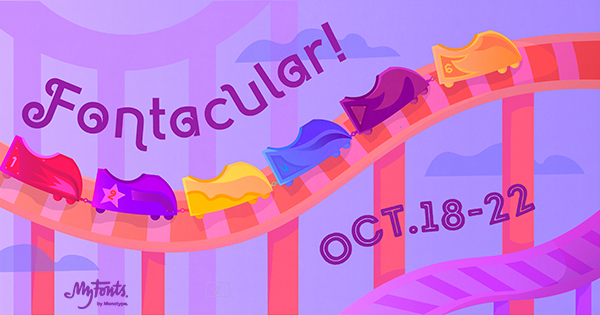 MyFonts's tweet photo. Step right up, ladies and gentlemen, boys and girls, to 2021’s #Fontacular, the biggest #fontsale of the year here or anywhere! This year we have death-defying discounts on 180+ families both brand-new and classic, display &amp; text: https://t.co/grV138v0pk https://t.co/DiccfPtx3l