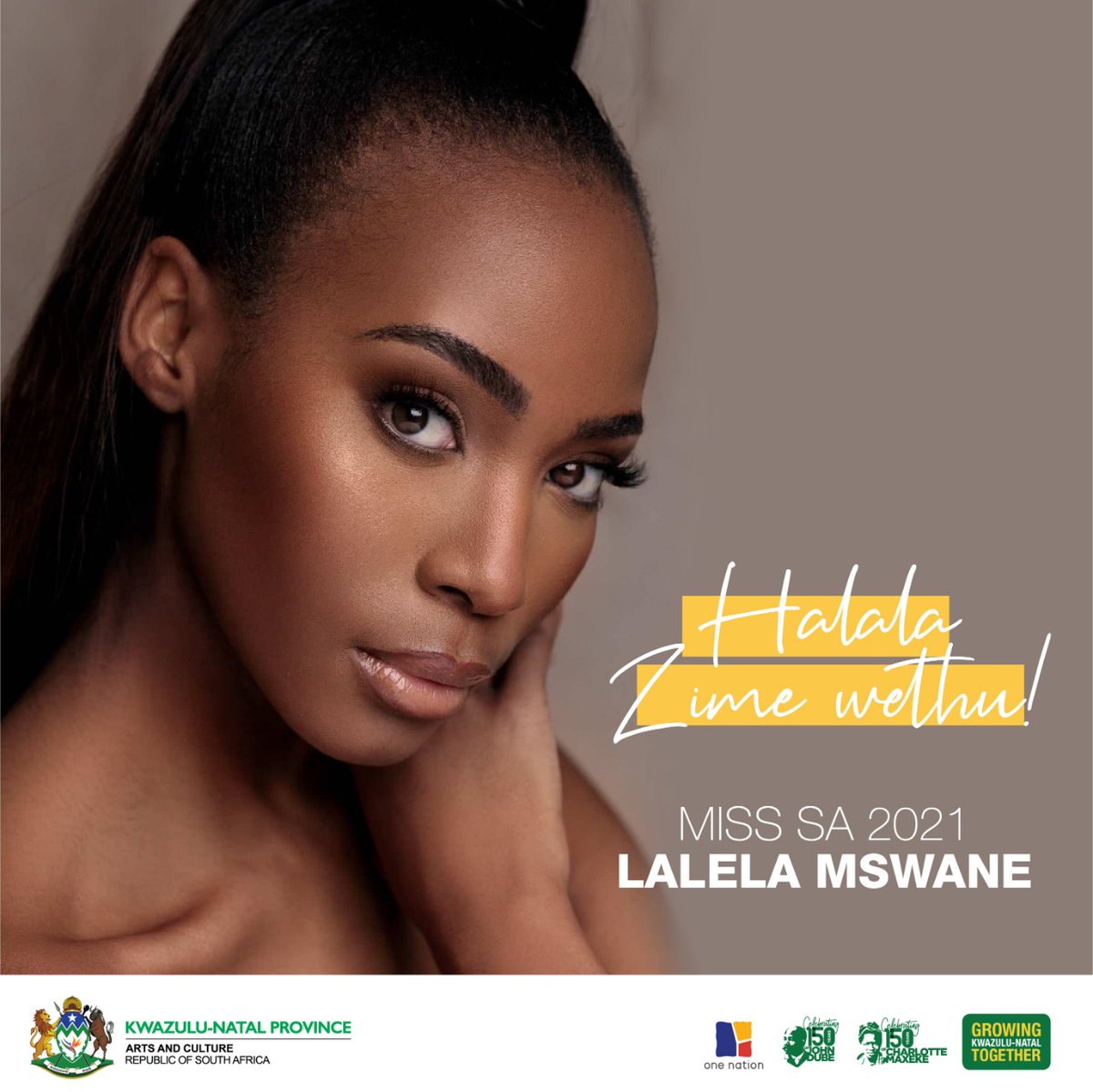 Halala Zime wethu <a href="/lalela_mswane/">lalela mswane</a>! We are proud of you. #misssa2021 #artskzn