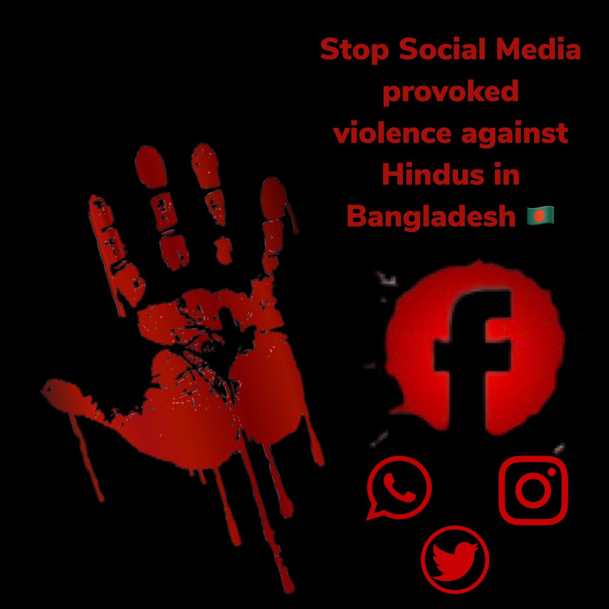 TBengalis's tweet photo. Break the TV media silence on attacks
against Hindu Bengalis in
#Bangladesh during #DurgaPuja
their biggest festival.

IG: https://t.co/6ufLE8R9C7

@guardiannews : https://t.co/JJprhwZCqu

#Stop_communal_attack
#Save_Bangladeshi_Hindus
#savebangladeshihindus
#SaveHindus https://t.co/HhuYOnhr1y