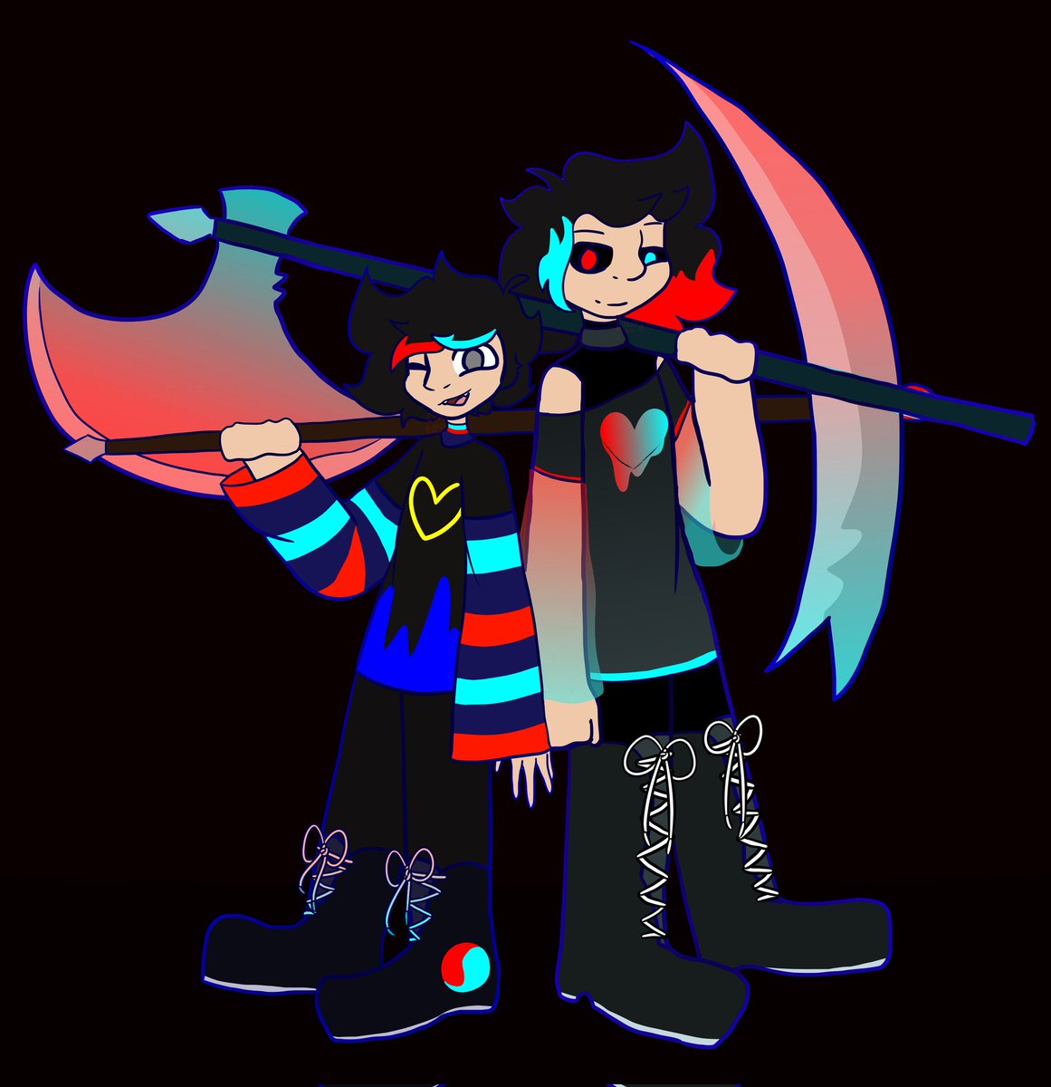 scoorioart's tweet photo. HUMAN version s of scoorio and ambo
SPENT 3 HOURS
I SOLD MY SOULS TO THE ART GOD AND THIS IS WHAT I MAKE???

#digital #art #digitalart #scoorio #humanversions #originalcharacters #ArtistOnTwitter https://t.co/IlPrlvoiyz
