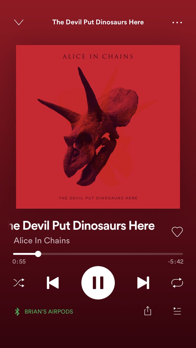 theFreakyB12's tweet photo. I don’t know who needs to hear this but #AliceInChains #TheDevilPutDinosaursHere is a masterpiece. This album came out in 2013 and it’s been in my constant rotation every year since. https://t.co/BVAsagXHVt
