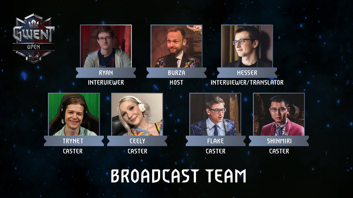GWENT Open #4 is happening this weekend! 

Check out our broadcast team for the event: