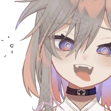 こういうぐるぐる目+より目+舌出しすこ 