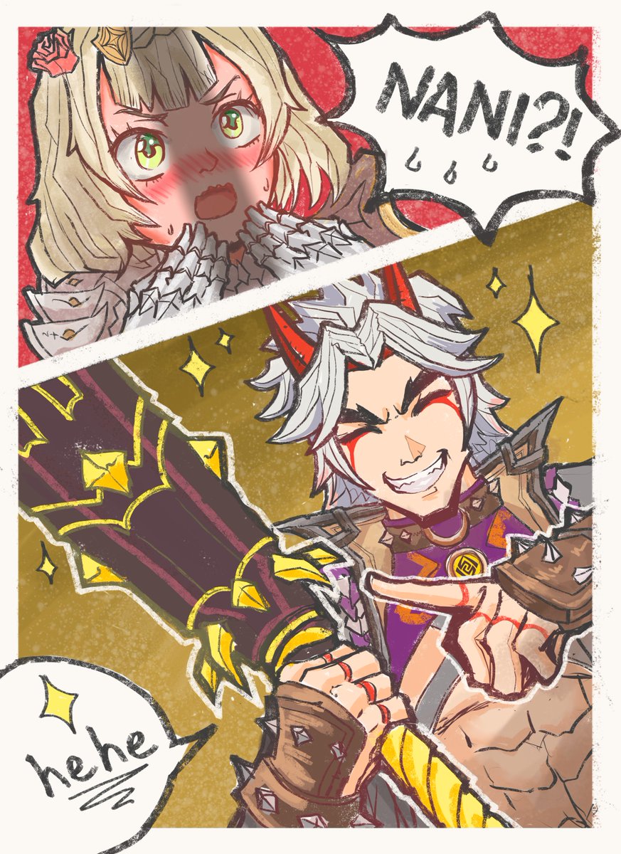 AlwenaReiner's tweet photo. ehehe
#Itto #AratakiItto #Noelle  #GenshinImapct #原神 https://t.co/bOBeHFjBTq