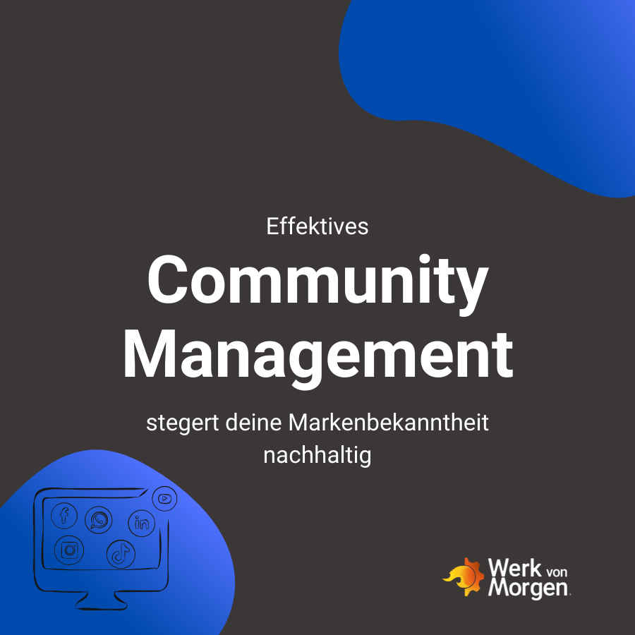 Ein effektives Community management steigert Deine Markenbekanntheit nachhaltig! Daher lohnt es sich auch für Dein Unternehmen die Betreuung Deiner Social Media Kanäle fördern zu lassen 💻

#wvm #werkvonmorgen #communitymanagement #socialmediamanagement #socialmediatipps