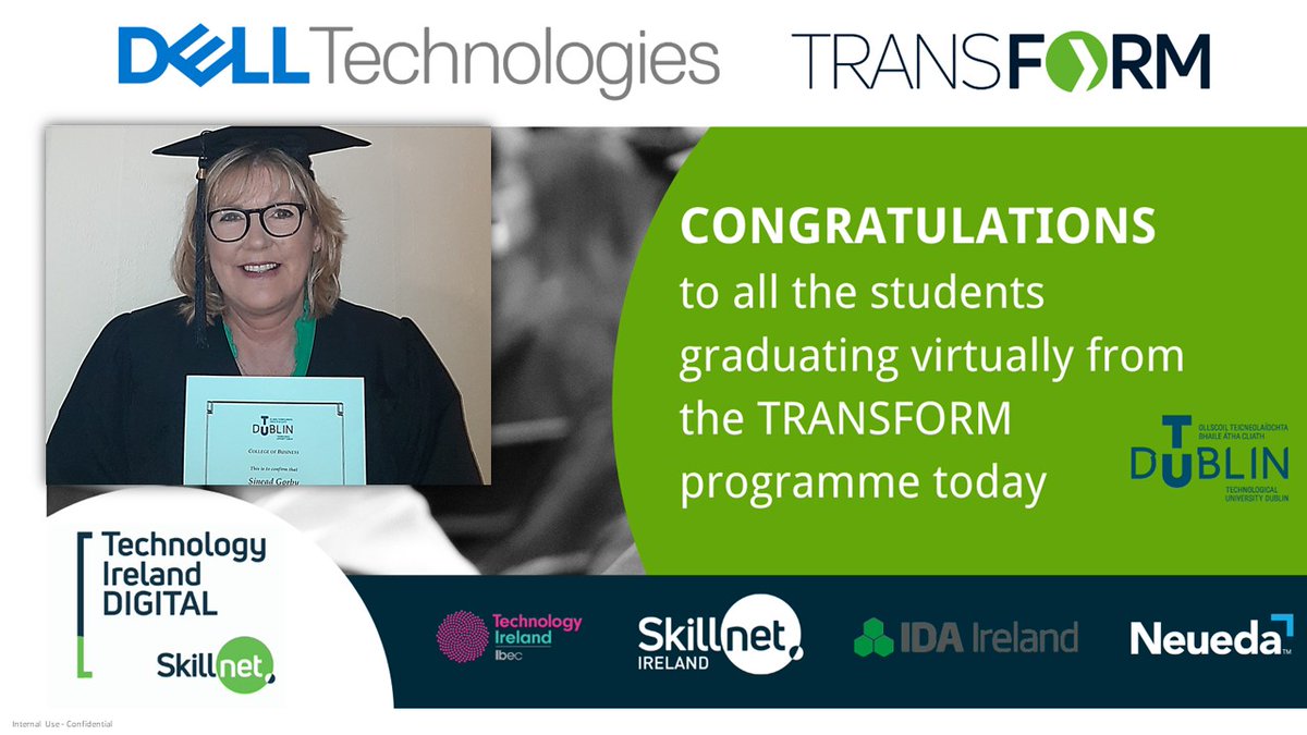 Sinead Gorby (@sineadgorby) on Twitter photo Delighted to be one of the <a href="/DellTechIreland/">Dell Technologies Ireland</a> team members graduating virtually today from the #TRANSFORMCPD programme. This unique course has taught me so much about emerging technologies skills required for the future of work in the #digital era. #iwork4dell Delighted to be one of the <a href="/DellTechIreland/">Dell Technologies Ireland</a> team members graduating virtually today from the #TRANSFORMCPD programme. This unique course has taught me so much about emerging technologies skills required for the future of work in the #digital era. #iwork4dell