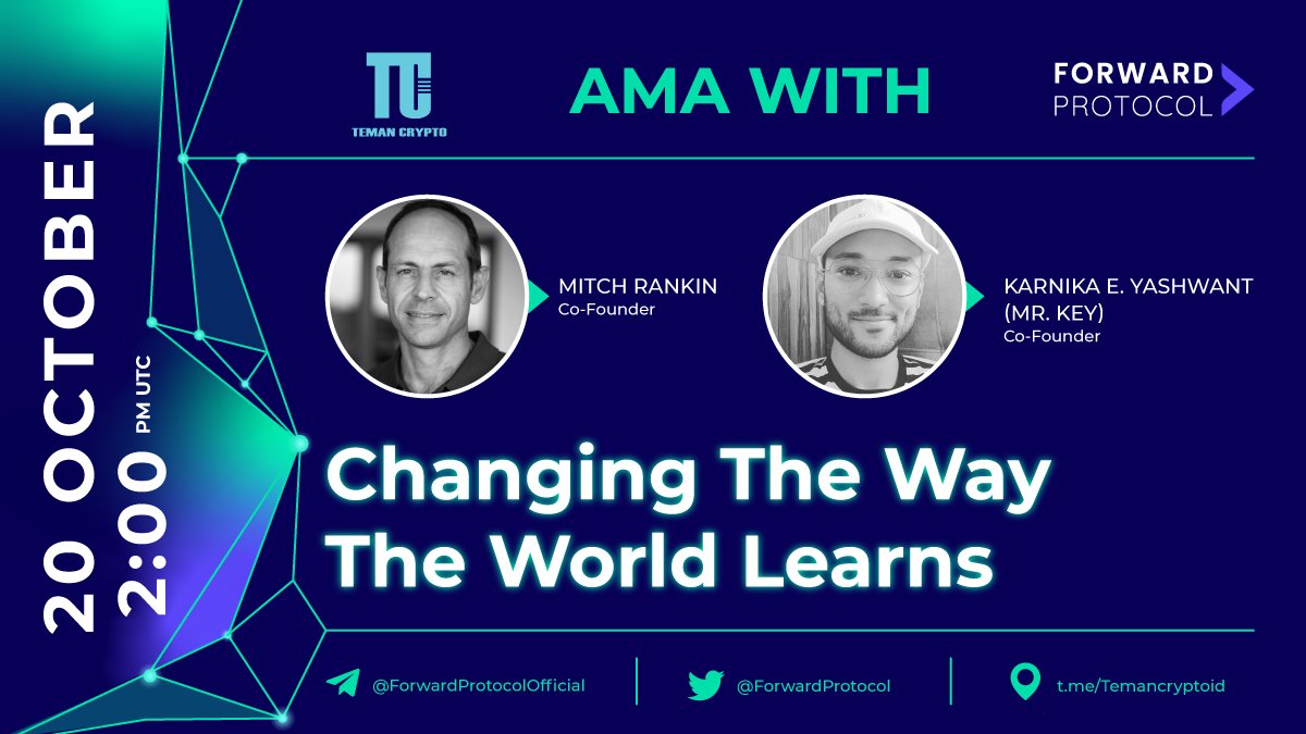 ForwardProtocol's tweet photo. 🚨 AMA Session 🚨

👋 Hello, dear community! This Wednesday we hang out with the guys from @TemanCrypto_id

Make sure you know everything right before the #IDO launch. 🔥

Head on over to the venue link to join the AMA happening on Wednesday at 2PM UTC 👇 
https://t.co/W2USF1iU3A https://t.co/mOanvSWH6V