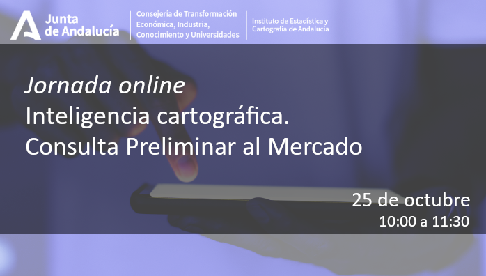 IECA_Andalucia's tweet photo. 🗺️Jornada online: Inteligencia #cartográfica. Consulta Preliminar al Mercado

🗓️25 de octubre de 2021
⏰10:00 a 11:30
https://t.co/NGlqBtV4GB #Cartografía https://t.co/aih3QEp8Kv