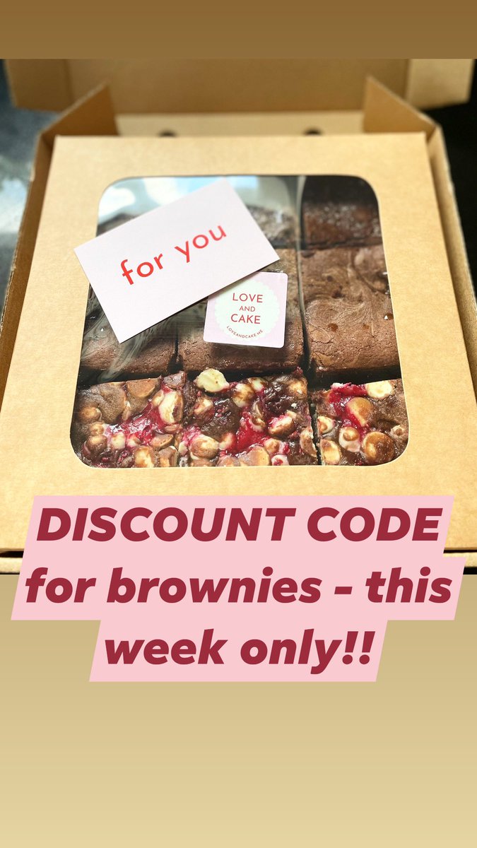 Get a massive £10 off a box of these incredible brownies this week. Just go to home-cooks.co.uk, sign up and choose your brownie flavours, then enter Ashleynew10 at checkout for TEN POUNDS OFF 🔥🔥🔥 #discount #london #brownies