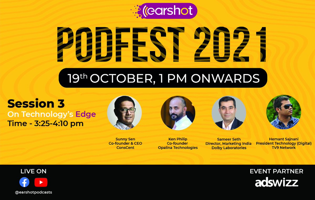 OpalinaTech's tweet photo. It sure would be thrilling to share our take on Technology alongside this great set of panellists!! 
Happy to share, Happy to learn! #Technology #TechnologyEdge #TechCompany #Opalina #Podcast #PodFest #Earshot https://t.co/CwhUCrNpAE
