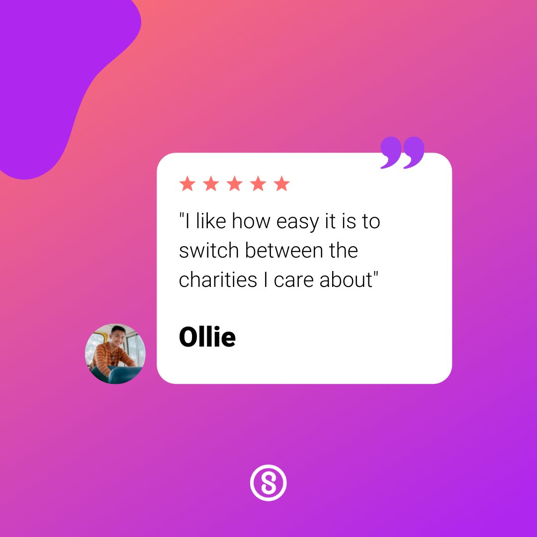 With #Sustainably, you can choose from a wide range of over 40 charities to support. We also give you complete control over which charity you support.
Download our app today by clicking the link below and start to use your small change for a big impact! 💜 sustainably.app.link/GetTheApp