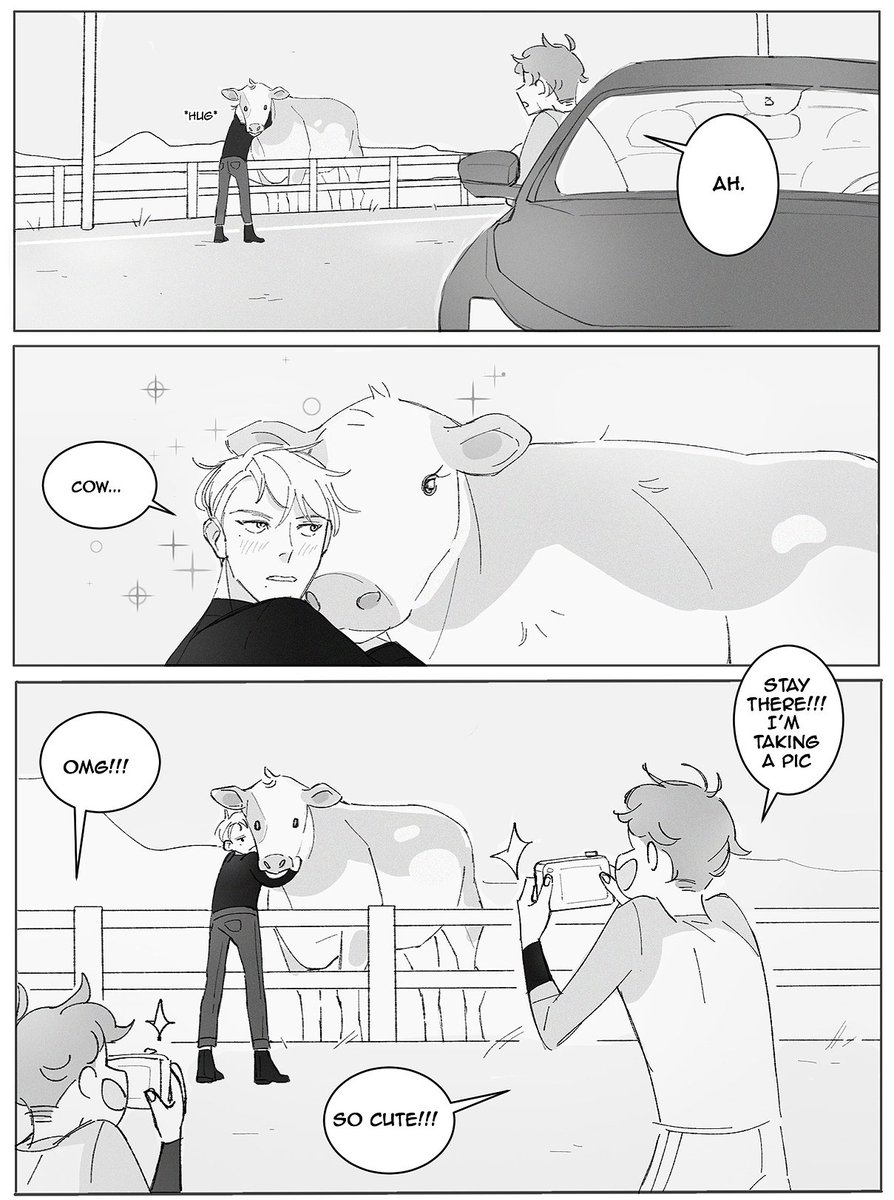 something catches andrews eye during a road trip 🐄 #aftg 