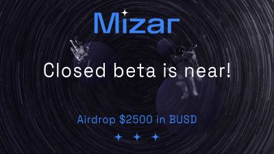 Mizar_com's tweet photo. ❗️ Reminder 4 days until the #Mizar airdrop ends

📢#Mizar Closed Beta is near🎊 To celebrate the start of our bounty program we also want to reward our community with an #airdrop 🚀

💰$2500 in BUSD

🤖AirdropBot🔽
https://t.co/EDf08ymNMT

📆Ends Oct.22

📅Distribution on Oct.27 https://t.co/2JmOh02L08