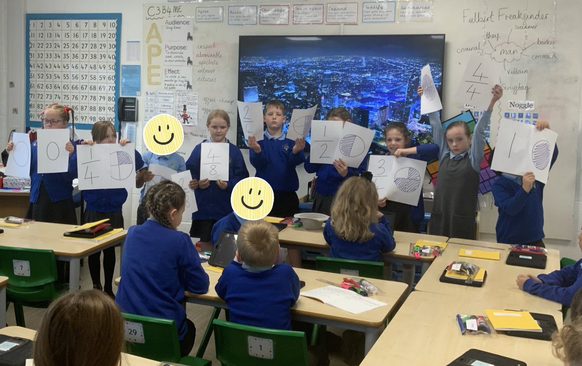 This morning we have been ordering fractions and recognising some equivalent fractions 🤩