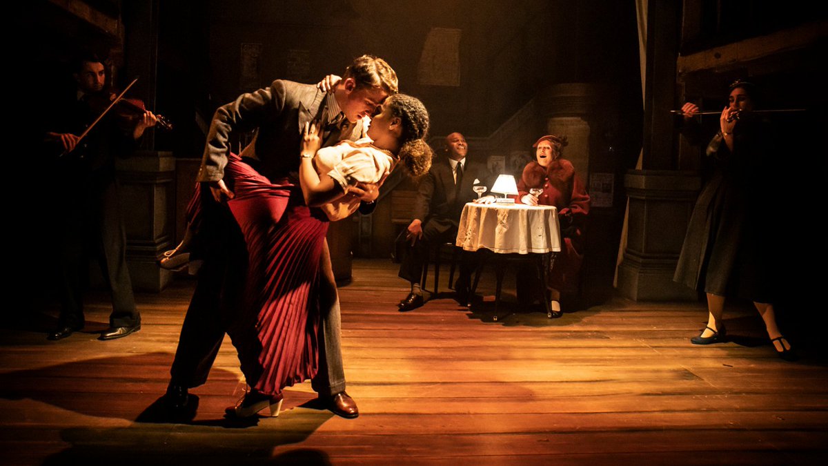 It's Press Night for Brief Encounter 🤩 We are going to be dropping some absolutely stunning production images throughout the day, courtesy of Pamela Raith (<a href="/peachyraith/">Pamela Raith</a>) starting with this gorgeous shot of Laura Lake Adebisi (Laura) and Callum McIntyre (Alec) 

#BriefEncounter