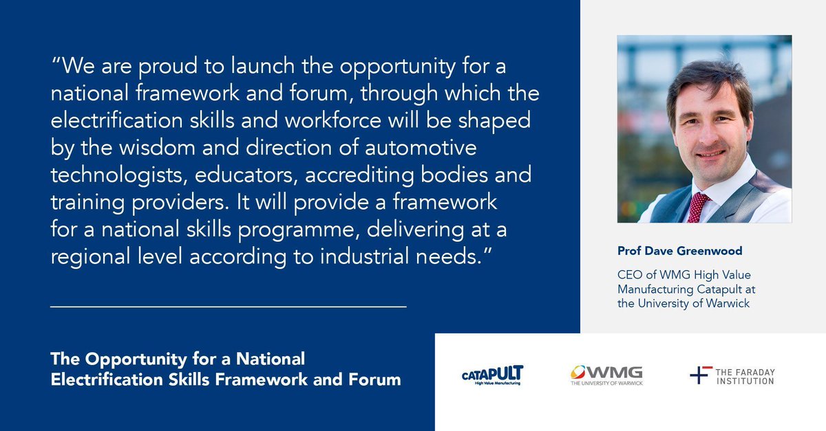HVM_Catapult's tweet photo. New technologies are not enough.

To meet the challenge of #netzero we have worked with @FaradayInst and @wmgwarwick to start a #skills framework that can place the UK at the forefront of the green revolution 🌱

Find out more: https://t.co/f416HPy49z

#HVMCatapult https://t.co/NTLHYX49l4