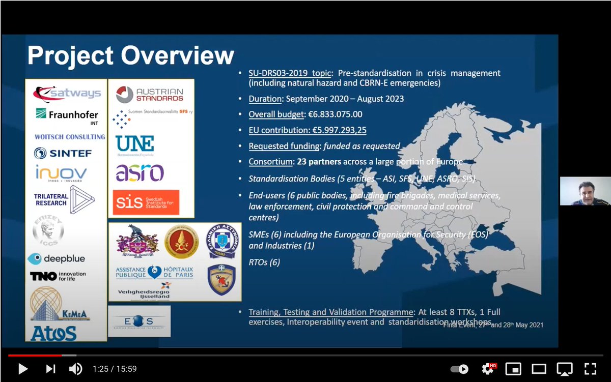 The@strategy_eu is 1️⃣ year old! Want to learn more about our work on #EU pre-standardisation in the #CrisisManagement field? Watch STRATEGY's presentation at the STAIR4SECURITY's final event! 🎬 youtube.com/watch?v=5UbxPL…