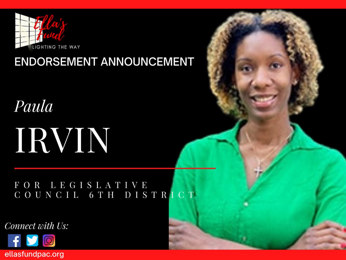 ellasfundpac's tweet photo. 14 days until Election Day!  Ella’s Fund PAC is pleased to endorse Paula Irvin for Hamden Town Council in the 6th District! Join us in supporting her and Row A candidates! #lighttheway #buildpoliticalpower https://t.co/dJBHJF7jsL