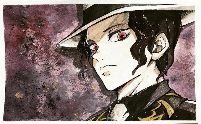 MOKUGENさんがTwitterに投稿した鬼舞辻無惨(鬼滅の刃)のイラスト。