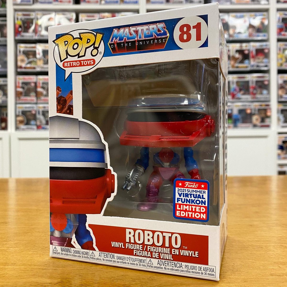 kdogandfish's tweet image. “Domo Arigato Mr. Roboto” 😂 We are proud to announce we are now able to offer more #Funkon2021 Exclusives starting with ROBOTO from Masters Of the Universe 🔥 They also have the Con Sticker! Limited quantities are available online at kdogandfish.com #Funko #MOTU