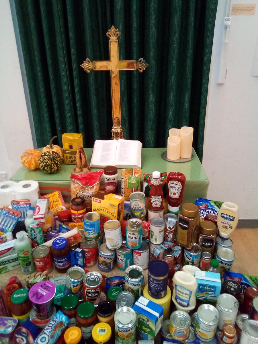 HTPSNews's tweet image. Thank you for your generous donations for the Food bank as part of our Harvest celebrations this week.