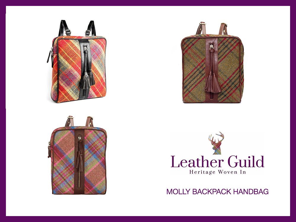 Leather_Guild's tweet photo. Our Molly backpack is crafted from a guild of fine Leather and Islay Tweed and is the perfect bag for everyday use. 

It has a feature pocket on the front panel with a vertical zipper and sporran tassel pull.

https://t.co/o0DrSYv4MU

#wholesale #leatherandtweed #bags https://t.co/mxWerLHPxW