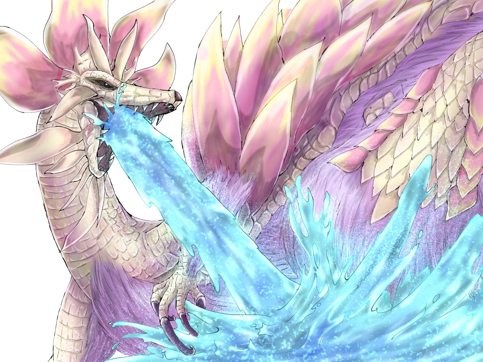 犬豆 Dogbeeen モンハンイラスト 豆イラスト タマミツネ描きました I Drew Mizutsune T Co Pguso1lb1x Twitter