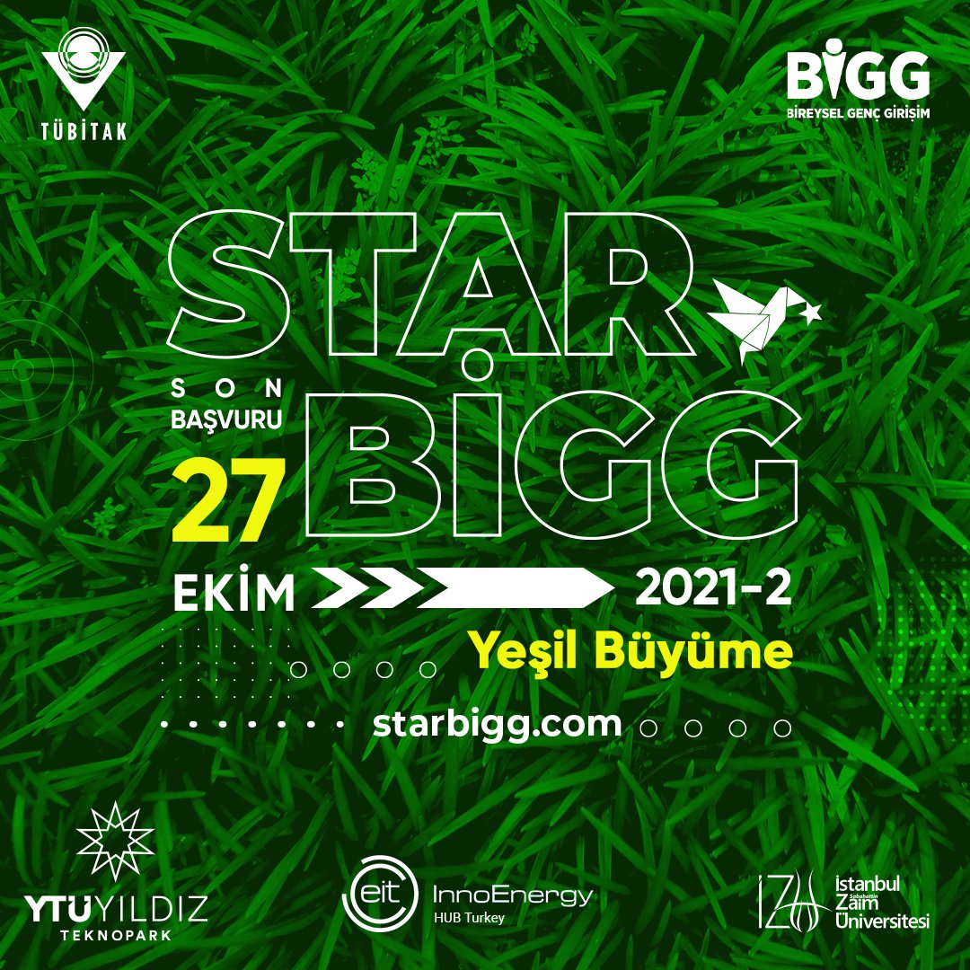 🍃 Star BIGG Yeşil Büyüme Çağrısı! 

Yenilik odaklı, ticari değeri doğrulanmış ürün ve hizmetlere dönüştürülecek iş fikri başvuruları kabul edilecektir.

Son başvuru tarihi: 27 Ekim 
Detaylı bilgi için: starbigg.com
