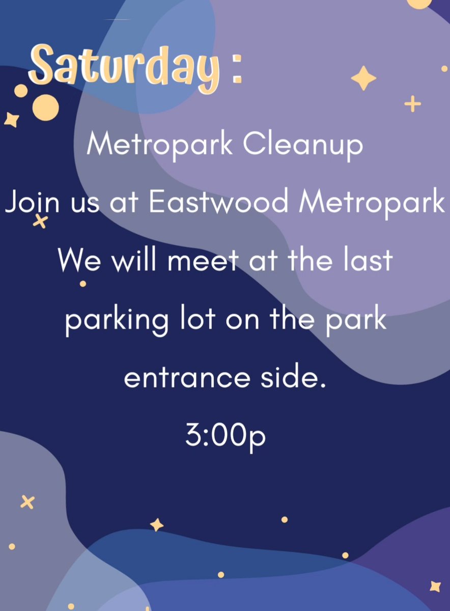 Join us at Eastwood Metropark TODAY! Help us keep our community clean at the park cleanup 🚮

<a href="/wrightstate/">Wright State University (Dayton, OH)</a> @WSUAB <a href="/SGA_WSU/">WSU Student Government Association</a>  <a href="/WSU_RCA/">RCA</a>