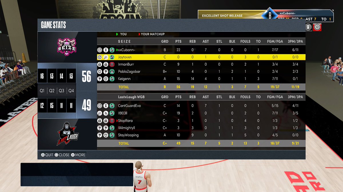 GGS to last laught (2-1) as we move on to the 4th round of the <a href="/PistonsGT/">PistonsGT</a> Draft Spot Tourney!

PG: <a href="/oCubann/">cuban</a> 
SG: <a href="/xJaytoven/">Jay</a> 
SF: @IrmanBurr 
PF: @modeloalex_
C: @xKeigen 

@AdamRubinNBA <a href="/RiccoPhinisee/">Ricco Phinisee</a> <a href="/youFamousEnough/">2KL</a> <a href="/TheTop5N/">Top5 Nation 🏛</a> <a href="/RevengeTourHQ/">Tour</a> @RankEm_ @llNapll