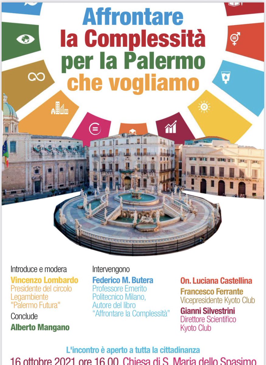 FranFerrante's tweet photo. Adesso con @GiaSilvestrini, Luciana Castellina, Alberto Mangano, @LegambienteSici allo #Spasimo di #Palermo per presentare il bel libro di Federico Butera e parlare di questa splendida e difficile città https://t.co/5vWOKWxSu3