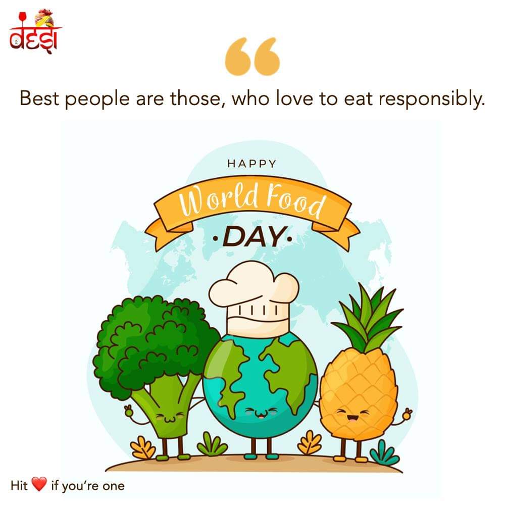 Desicafeagra's tweet photo. Best people are those, who love to eat responsibly. Hit ❤️ if you're one.

#WorldFoodDay #WorldFoodDay2021 #food #day #foodoftheday #world #foodie #foodstagram #instafood #foodlover https://t.co/FSFwi1IUGD