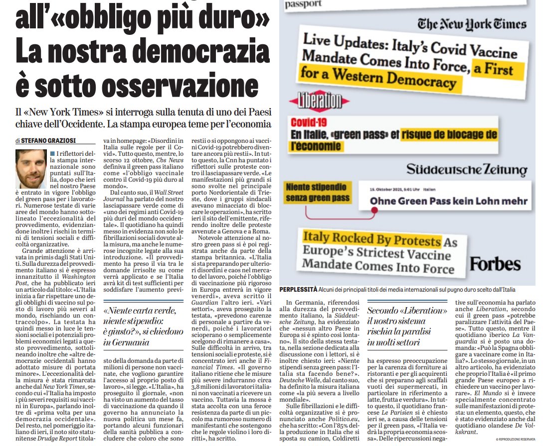OrtigiaPR on Twitter &quot;IL MONDO CI GUARDA WSJ uno dei regimi