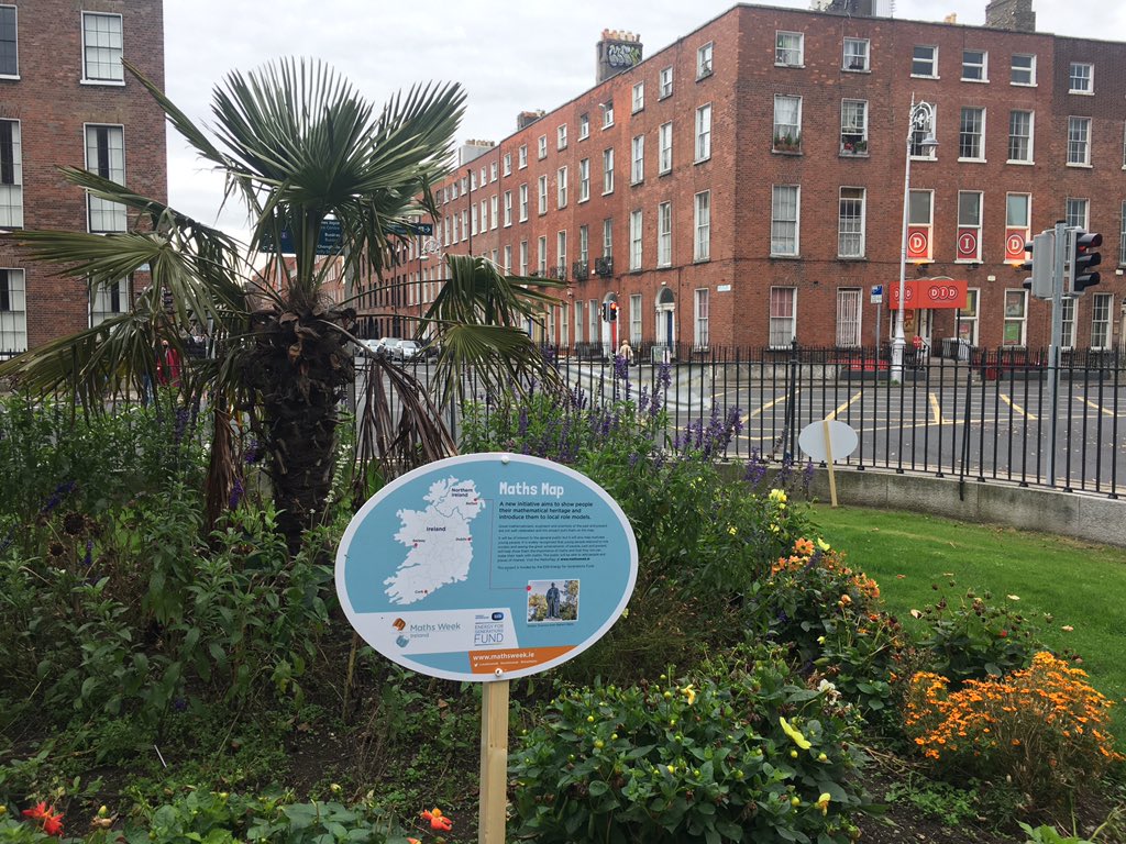 mathsweek's tweet photo. Check out maths signs in #MountjoySquare https://t.co/fNmQ6nU4pw